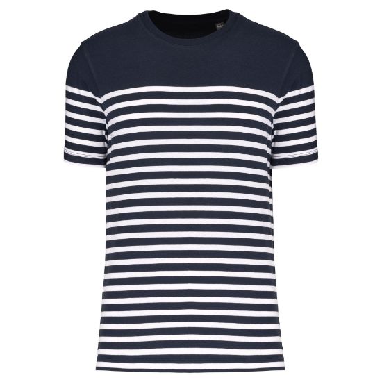 T-shirt uomo in stile marinaro Bio girocollo