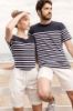 T-shirt uomo in stile marinaro Bio girocollo