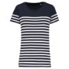 T-shirt donna in stile marinaro Bio girocollo