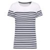 T-shirt donna in stile marinaro Bio girocollo