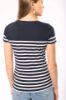 T-shirt donna in stile marinaro Bio girocollo