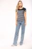 T-shirt donna in stile marinaro Bio girocollo