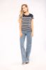 T-shirt donna in stile marinaro Bio girocollo