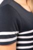 T-shirt donna in stile marinaro Bio girocollo