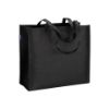 Shopper con soffietto in  R-pet  80g/m2, manici lunghi