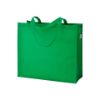 Shopper con soffietto in  R-pet  80g/m2, manici lunghi