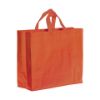 Shopper in PP  riciclato laminato 120g/m2, manici corti e soffietto