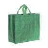 Shopper in PP  riciclato laminato 120g/m2, manici corti e soffietto