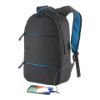 Zaino porta computer in poliestere 600D. Tasca principale porta pc e 3 tasche frontali