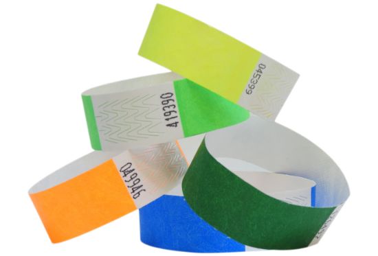 Immagine di Braccialetto identificativi in Tyvek carta