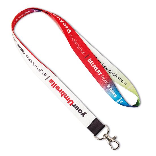 Immagine di Lanyards / collarino  in poliestere con moschettone in metallo 
