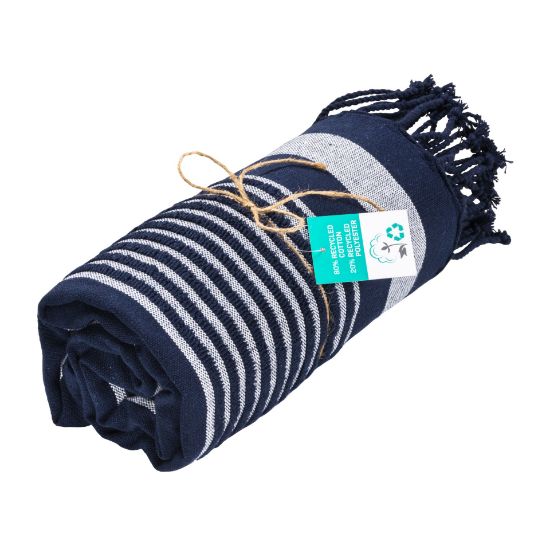 Telo mare/pareo  in cotone riciclato stile futa da 350 gr/m2