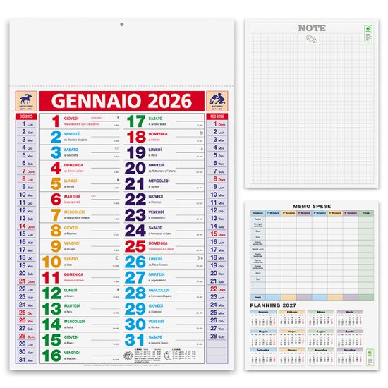 Calendario Multicolor PA600