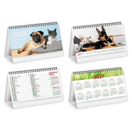 CALENDARIO DA TAVOLO CANI E GATTI PA403