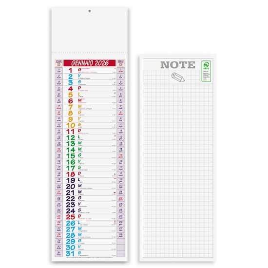 CALENDARIO SILHOUETTE MULTICOLOR PA670
