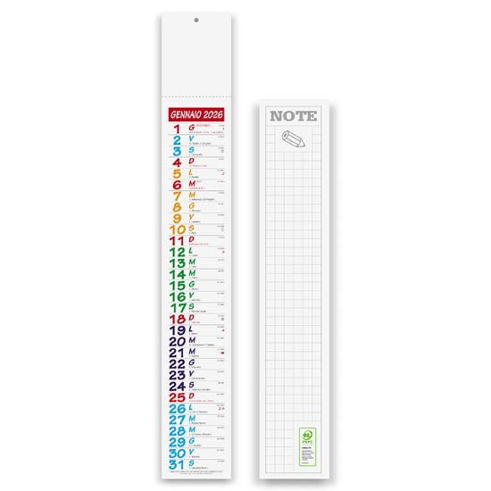 CALENDARIO SILHOUETTE MULTICOLOR SLIM PA677