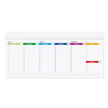 SLIM PLANNING SETTIMANALE MULTICOLOR PA807