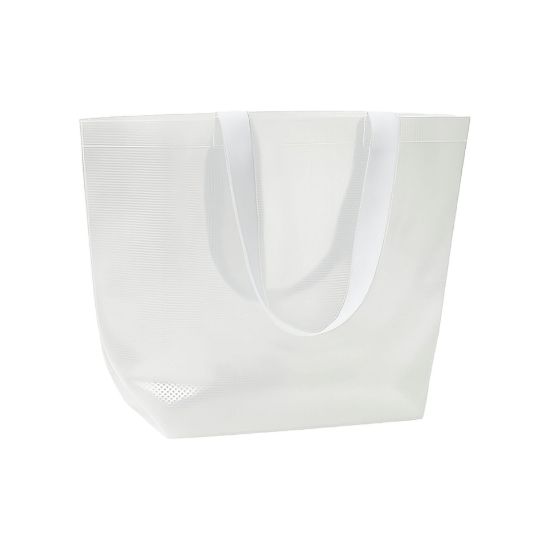 Borsa shopper trasparente in PP laminato 110 g/m2