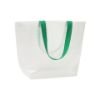Borsa shopper trasparente in PP laminato 110 g/m2