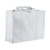 Shopper maxi con soffietto in TNT 100 g/m2 cucito, manici lunghi