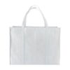 Shopper maxi con soffietto in TNT 100 g/m2 cucito, manici lunghi