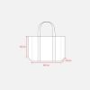 Shopper maxi con soffietto in TNT 100 g/m2 cucito, manici lunghi