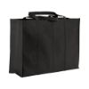 Shopper maxi con soffietto in TNT 100 g/m2 cucito, manici lunghi