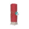 Telo mare/pareo  in cotone riciclato  da 180 gr/m2 con frange, misura 90x170 cm
