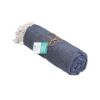Telo mare/pareo  in cotone riciclato  da 180 gr/m2 con frange, misura 90x170 cm