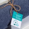 Telo mare/pareo  in cotone riciclato  da 180 gr/m2 con frange, misura 90x170 cm