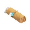 Telo mare/pareo  in cotone riciclato  da 180 gr/m2 con frange, misura 90x170 cm
