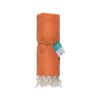 Telo mare/pareo  in cotone riciclato  da 180 gr/m2 con frange, misura 90x170 cm