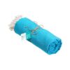 Telo mare/pareo  in cotone riciclato  da 180 gr/m2 con frange, misura 90x170 cm