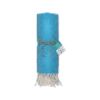Telo mare/pareo  in cotone riciclato  da 180 gr/m2 con frange, misura 90x170 cm