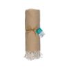 Telo mare/pareo  in cotone riciclato  da 180 gr/m2 con frange, misura 90x170 cm