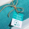 Telo mare/pareo  in cotone riciclato  da 180 gr/m2 con frange, misura 90x170 cm
