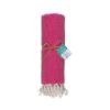 Telo mare/pareo  in cotone riciclato  da 180 gr/m2 con frange, misura 90x170 cm