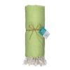 Telo mare/pareo  in cotone riciclato  da 180 gr/m2 con frange, misura 90x170 cm