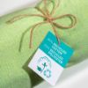 Telo mare/pareo  in cotone riciclato  da 180 gr/m2 con frange, misura 90x170 cm