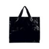 Shopper con soffietto in PP laminato 120 g/m2, manici lunghi a nastro
