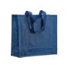 Shopper con soffietto in PP laminato 120 g/m2, manici lunghi a nastro