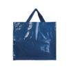 Shopper con soffietto in PP laminato 120 g/m2, manici lunghi a nastro