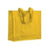 Shopper con soffietto in PP laminato 120 g/m2, manici lunghi a nastro