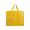 Shopper con soffietto in PP laminato 120 g/m2, manici lunghi a nastro
