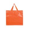Shopper con soffietto in PP laminato 120 g/m2, manici lunghi a nastro
