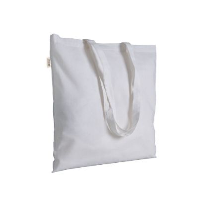 Borsa shopper a tinta unita in cotone riciclato da 280 g/m2