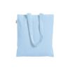 Borsa shopper a tinta unita in cotone riciclato da 140 g/m2. È certificata GRS