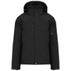 Parka uomo softshell imbottito con cappuccio