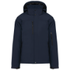 Parka uomo softshell imbottito con cappuccio