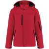 Parka uomo softshell imbottito con cappuccio